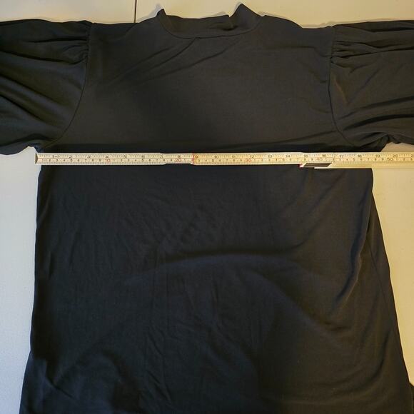 Eloquii Mock Neck Sweater Women's 14/16 Black Third Quarter Sleeve - Picture 10 of 15